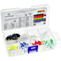 Quadrios 201711O002 LED set Red Green Yellow Blue Cold Warm white 5mm LEDs