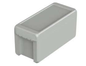ABS enclosure, (L x W x H) 191 x 80 x 90 mm, light gray (RAL 7035), IP66, 96034135