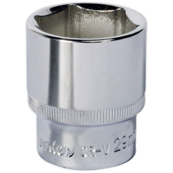 Sealey SP1229 Walldrive&#xAE; Socket 29mm 1/2&quot;sq Drive Fully Polished