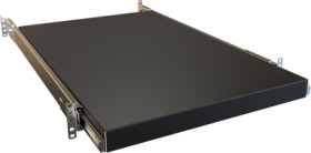 Sliding shelf, steel, (W x H x D) 480 x 68 x 705 mm, black, RSUS1926BK1