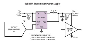 1.5MHz, 600mA Synchronous Step-Down Regulator with Bypass Transistor