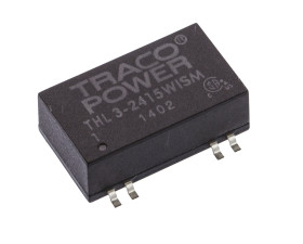 Przetwornica DC-DC, 3W, Uwe 9 → 36 V DC, Uwy 24V dc, Iwy 125mA, TRACOPOWER