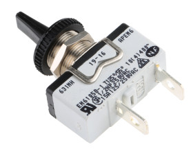 Przełącznik Wł.-wył. SPST Apem Montaż panelowy długość przełącznika 13.5mm