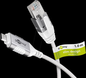 74385 Network adapter, cable, USB 3.1 type C, Gigabit Ethernet, 1 m