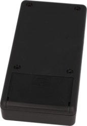 ABS handheld enclosure, (L x W x H) 130 x 65 x 25 mm, black (RAL 9005), IP54, 1599BBKBAT