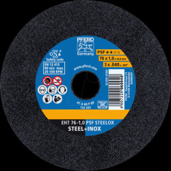 69121091 Cutting discs EHT 125-1.0 PSF STEELOX (TIN 10)
