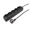 Przedłużacz sieciowy czarny 5x gniazdo 1,5m EPS-501,5-2