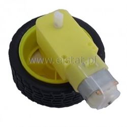 Koło do robota 65x26mm + silnik napięcie 5V