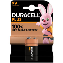 Duracell Plus MN1604B1 PP3 9V Alkaline Battery - Single