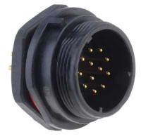 SPP2112-12WZ-P Wtyk 12 pin, zakręcane na obudowę, wodoodporny - gwint zewnętrzny 400V, 5A