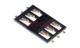 PODSTAWKA CARD-SIMO6C10 SIM OTWARTA NISKO-PROFILOWA 6STYKÓW