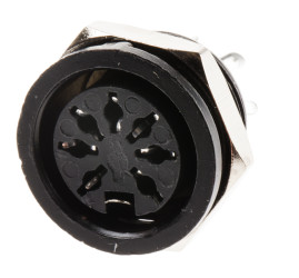 Gniazdo Din 7 -pinowe Żeński Montaż na panelu 100 V AC