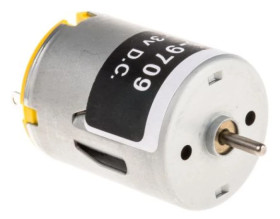 Silnik DC, 1.5 → 3 V., 850 mA, 1,6 W, 7800 obr./min, 20 gcm, RS PRO