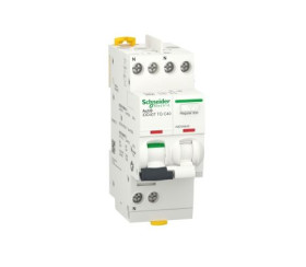 Wyłącznik różnicowoprądowy z członem nadprądowym RCBO, Typ C, 1P+N, 40A, 300mA, Schneider Electric, Acti9 iDD40T