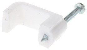 Spinka do kabli Prostokątna obejma do kabli, materiał: PE, 9.4 x 13.5 x 11.6mm, RS PRO