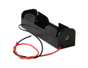 Pojemnik do baterii 18650 1x; wypr:przewody