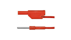 Przewód pomiarowy AL 8323 / ZPK / 1 / 50 / RT, PVC, 19A, 600V, kolor: Czerwony, dł. 500mm, CAT II 600V, -10 →