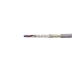 Kabel 8640 liczba żył 6 Ekranowane Alpha Wire 0.08 mm² 28 AWG średnica zew 0.293 in Szary 500 ft Polichlorek winylu