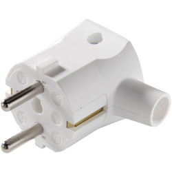 Martin Kaiser 577/kws Safety L-Shape Plug Polyamide 6 250V Chalk White IP20