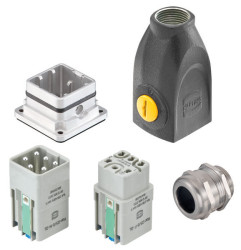 Harting 10220030003 Zestaw złączy męskich Łączna ilość styków: 5 + PE 1 szt.