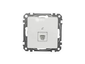 SEDNA DESIGN & ELEMENTS Gniazdo telefoniczne RJ11 białe SDD111491 SCHNEIDER ELECTRIC