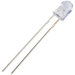 TruOpto OSW5DL5HA1B-OP 5mm 3.1V White LED Oval Clear 4200mcd