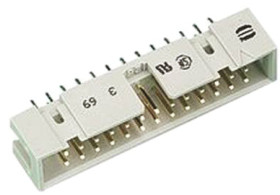 Wtyk PCB 26-pinowe raster: 2.54mm 2-rzędowe HARTING Przewlekany 1.0A 500.0 V.