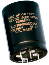 Kondensator 10000μF 40V dc Montaż na płytce drukowanej KEMET 40 x 55mm