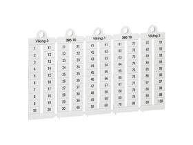 Płytki oznaczników szerokość 6 1-100 pionowe (x1000) 039570 LEGRAND