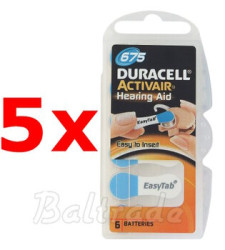 30 x baterie do aparatów słuchowych Duracell ActivAir 675
