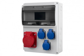 Rozdzielnica ULISSE 11M - gniazda 32A 5p, 3x230V /11 modułów/