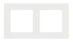 Simon 55 Ramka 2-krotna LINE Jasnoszary mat TR2/114