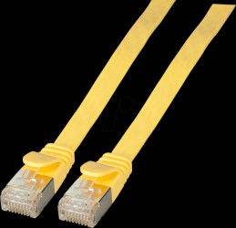 K5545GE.0,15 Cat.6a flat patch cable, U/FTP, 0.15m, yellow