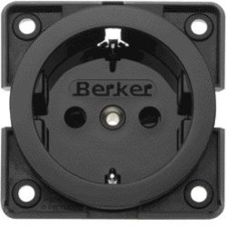 Mobil R Twin Gniazdo SCHUKO czarny połysk 9419605