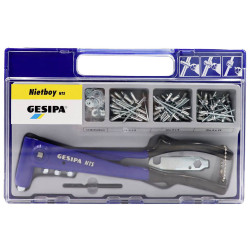 Gesipa 1435461 Nietboy Hand Riveter Set with Case &amp; Accessories