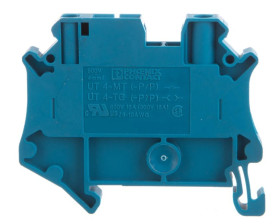 Złączka szynowa rozłączalna 2-przewodowa 4mm2 niebieska UT 4-TG BU 3073283 /50szt./