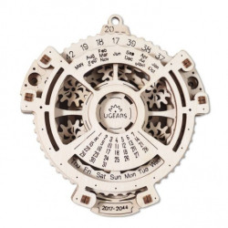 Nawigator daty - model mechaniczny do składania - fornir - 24 elementy - Ugearsmodels 70036