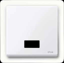 432725 System M, rocker for switches, IP44, symbol window, active white