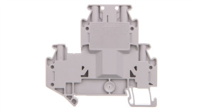 Złączka Szynowa Rozłączalna 4-Przewodowa 2,5Mm2 Szara Uttb 2,5-Tg-P/P 3044644...