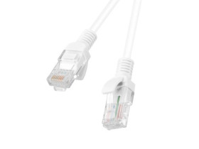 Kabel krosowy patchcord U/UTP kat.5e 30m biały