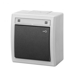 AQUANT 2K łącznik natynkowy zwierny klucz IP55 szary 5007-10