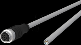 142MLA20100 Sensor cables, M12, 4-pin, coupling > open end, 10 m