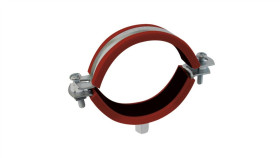 Obejma Metalowa Z Gumą Epdm M8+M10 Rid 18Mm, Stal Ocynkowana /Opak. = 100...