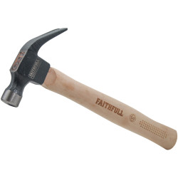 Faithfull FAICAH16FSC FSC Hickory Claw Hammer 454g (16oz)