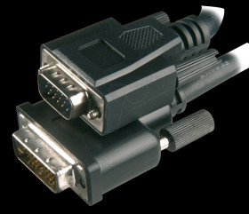 50991 DVI cable 12+5 plug/15-pin HD plug, 3 m