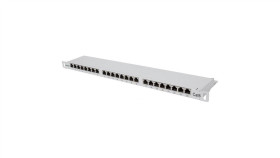 Patch Panel Rack 19 0.5U, 24 Porty Rj45 Cat6 Ftp, Szary