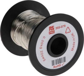 Przewód miedziany, Jednordzeniowy, 21 AWG, 0,4 mm², dł.: 50.9m