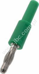 ADA 1056-GN Adapter - przej. gn.bezp.2mm / wt.4mm, zielony, ELECTRO-PJP, ADA1056GN