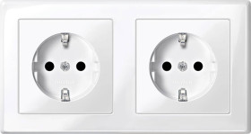 Gniazdo elektryczne Merten System M MEG2328-1419, biały