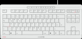 JK-8600DE-0 Keyboard, USB, white, compact, German